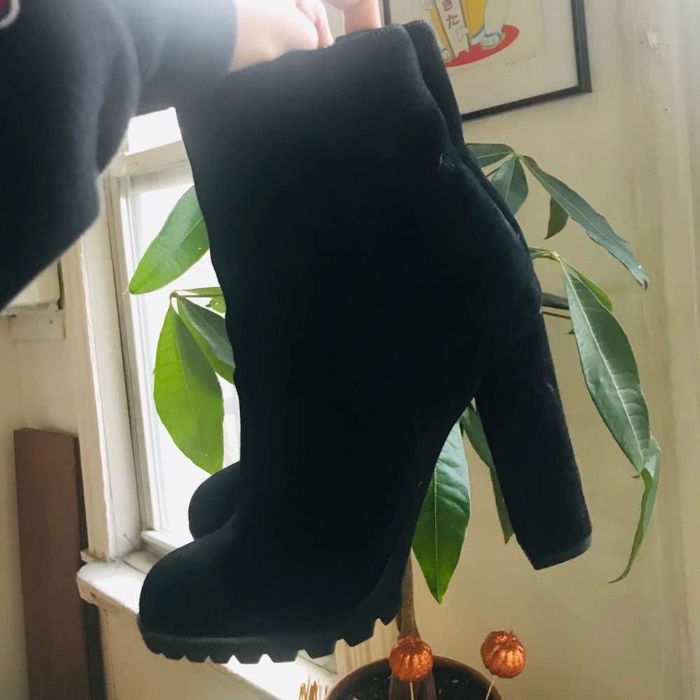 ALDO black heeled boots